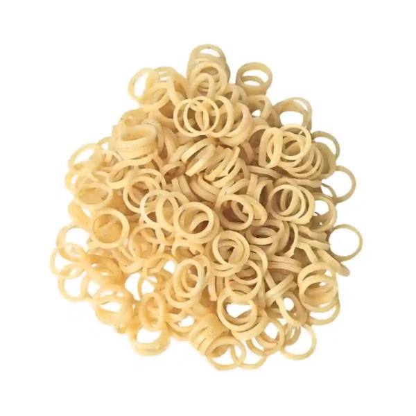 Milky Way Latex Ortho Elastics, Tooth Color, 9.5mm (3/8 inch) Light Force 99.2gms (3.5 Oz)