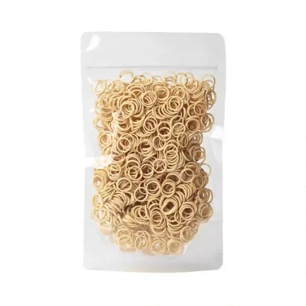 Milky Way Latex Ortho Elastics, Tooth Color, 9.5mm (3/8 inch) Light Force 99.2gms (3.5 Oz), Intra Oral Elastics