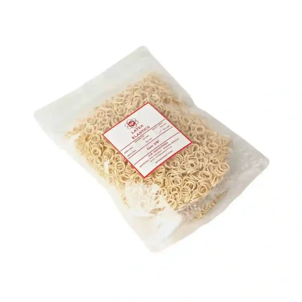 Milky Way Latex Ortho Elastics, Tooth Color, 9.5mm (3/8 inch) Light Force 99.2gms (3.5 Oz), Intra Oral Elastics