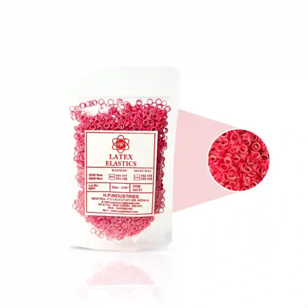 Rainbow Latex Elastics - Red - Flavour - Rose Force 99.2g 3/16" 4.7mm 3.5 Oz