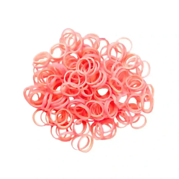 Rainbow Latex Elastics - Pink Color - Bubblegum Flavour Force - 99.22g 3/8" 9.5mm 3.5Oz