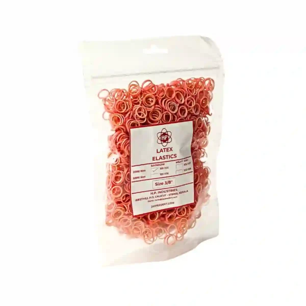 Rainbow Latex Elastics - Pink Color - Bubblegum Flavour Force - 99.22g 3/8" 9.5mm 3.5Oz