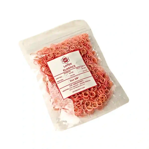 Rainbow Latex Elastics - Pink Color - Bubblegum Flavour Force - 99.22g 3/8" 9.5mm 3.5Oz