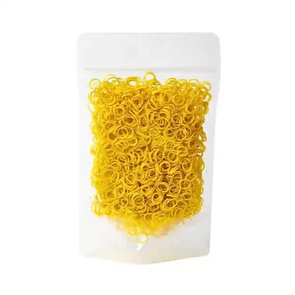 Rainbow Latex Elastics - Yellow Color - Lemon Flavour, Force - 56.69g 5/16" 7.9mm 2 Oz