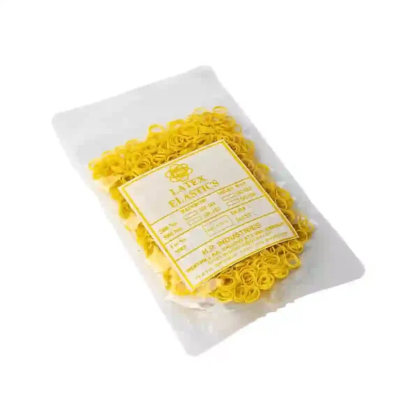 Rainbow Latex Elastics - Yellow Color - Lemon Flavour, Force - 56.69g 5/16" 7.9mm 2 Oz