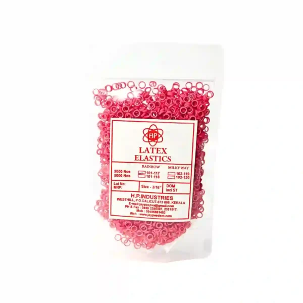 Rainbow latest Elastics - Red Color - Rose Flavour