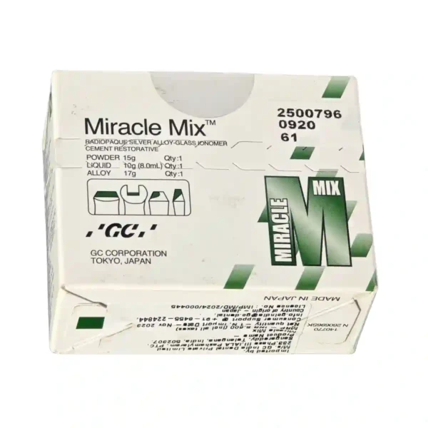 GC Miracle Mix Radiopaque Silver Alloy Glass Ionomer Cement Restorative