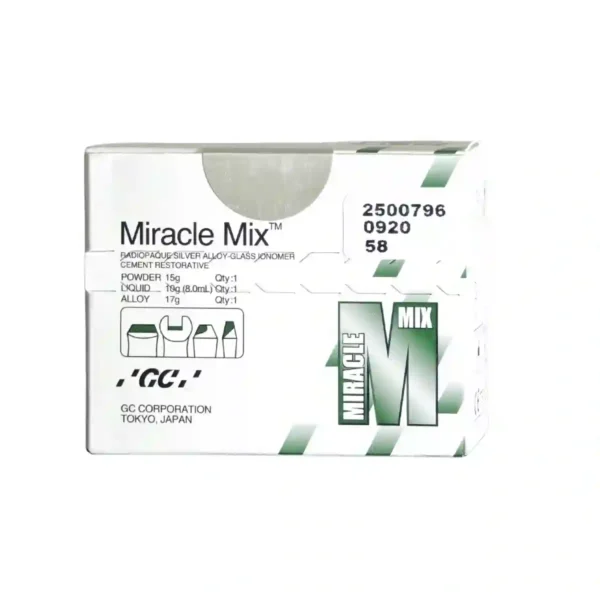 GC Miracle Mix Radiopaque Silver Alloy Glass Ionomer Cement Restorative