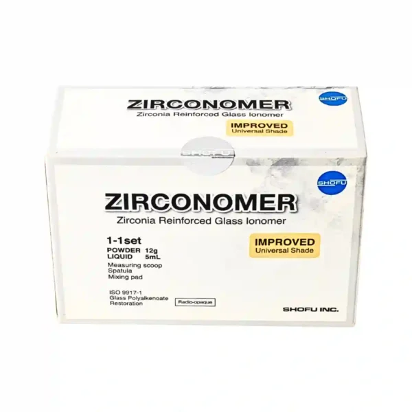 Shofu Zirconomer Zirconia Reinforced Glass Ionomer, Radio-opaque, Improved Universal shade