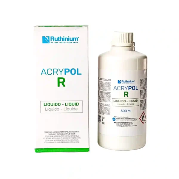 Ruthinium AcryPol R Powder and Liquid, 500ml Liquid