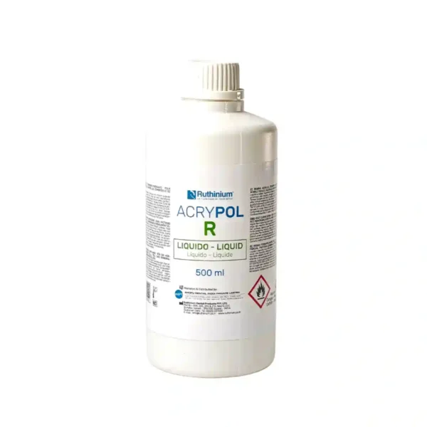 Ruthinium AcryPol R Powder and Liquid, 500ml Liquid