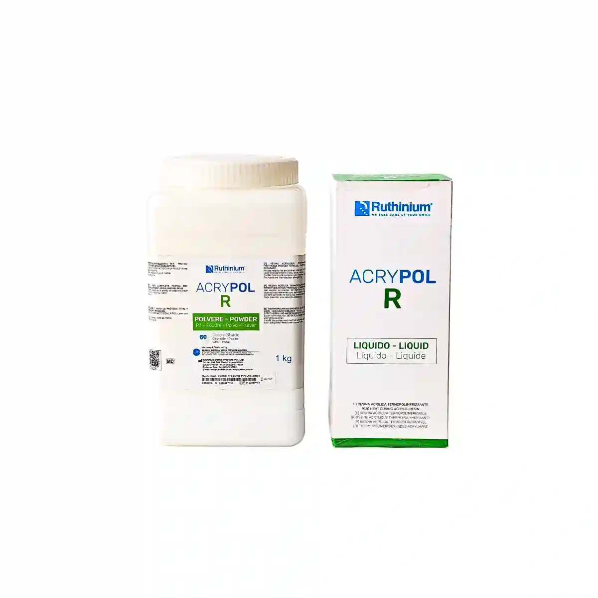 R R Powder Ruthinium AcryPol R Powder And Liquid |Jaypee Dent