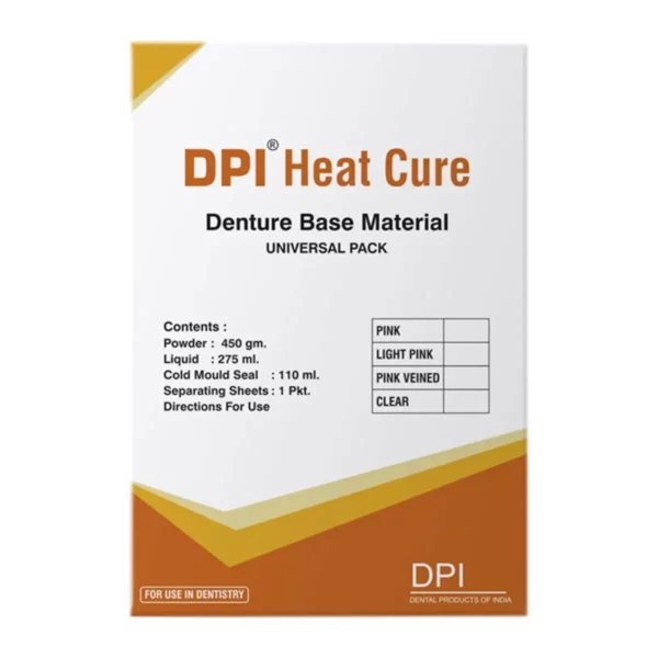 Image Of Dpi Heat Cure Powder And Liqiuid - Universal Pack - Clear, Light Pink, Pink