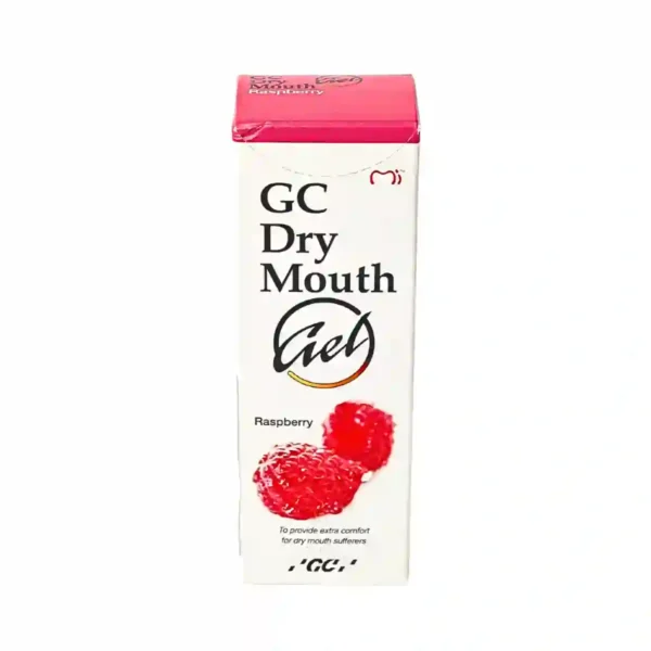 GC Dry Mouth Gel, Sugar-Free Oral Gel for Dry Mouth Relief, Raspberry Flavour
