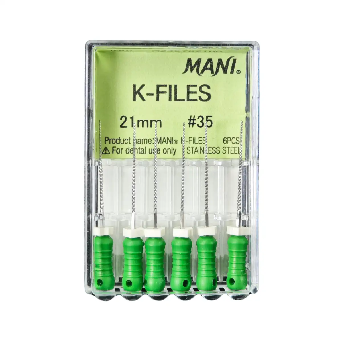 Mani K-File 21Mm, 25Mm, 31Mm - Precision Files To Remove Debris, Shape Canals During Root Canal Procedure 1 Mani K-File