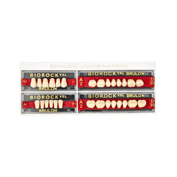 Brulon Biorock VXL Teeth Set, Single Set, Shade A1, A2, A3, A3.5