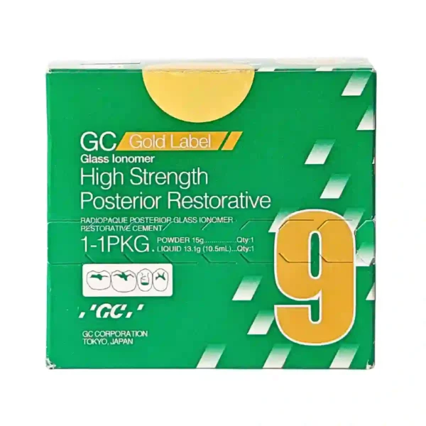 GC Gold Label Glass Ionomer High Strength Posterior Restorative 9, Radiopaque Posterior Glass Ionomer Restorative Cement