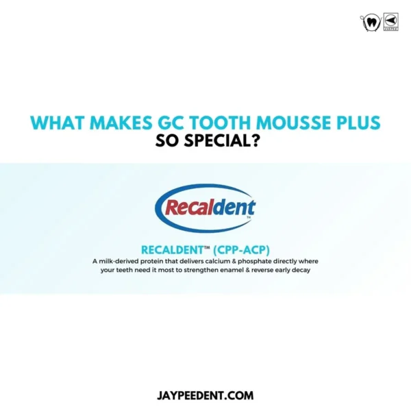 GC Tooth Mousse Plus, Topical Creme with Bioavailable Calcium, Phosphate and Fluoride