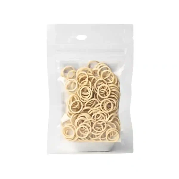 Extra Oral Elastics, Natural Color, 12.8mm (1/2 inch), Pack Of 100