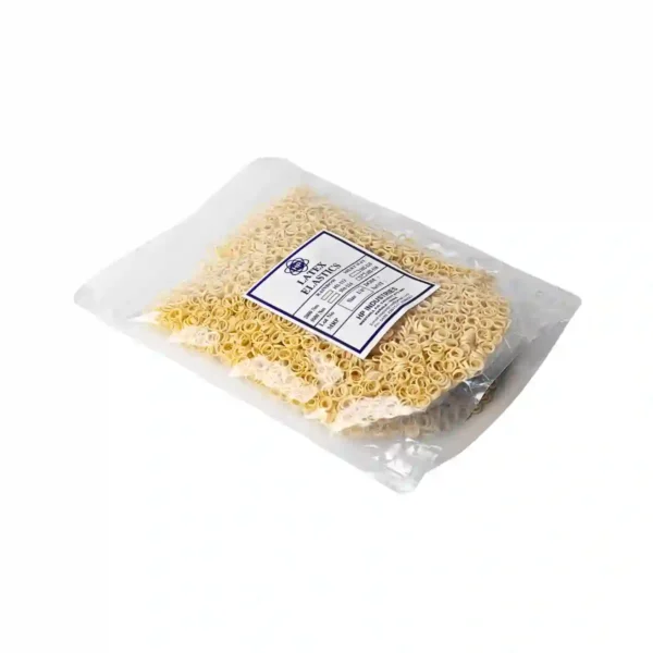Milky Way Latex Ortho Elastics, Tooth Color, 4.7mm (3/16 inch), Medium Force 127.57gms (4.5 Oz), Intra Oral Elastics