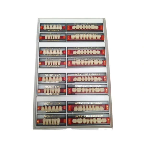 Ruthinium Acrylux Acrylic Dental Teeth Set A2, Artificial Teeth Set - Image 2