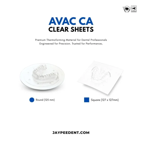 AVAC CA Hard Clear Sheets For Fabrication of Aligners and Retainers