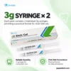 Jaypee Dent Ezi Etch Gel 37% Phosphoric Acid Etchant With 2% Benzalkonium Chloride, Dental Etching Gel For Enamel &Amp; Dentin, 3G And 25G Syringe