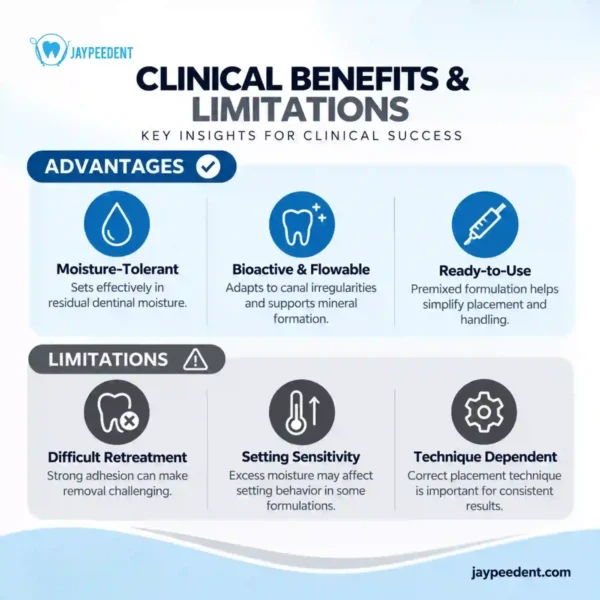 Jaypee Dent CeramSeal Bio Ceramic Sealer Paste, Endodontic Root Canal Sealer for Permanent Obturation, 2g Syringe