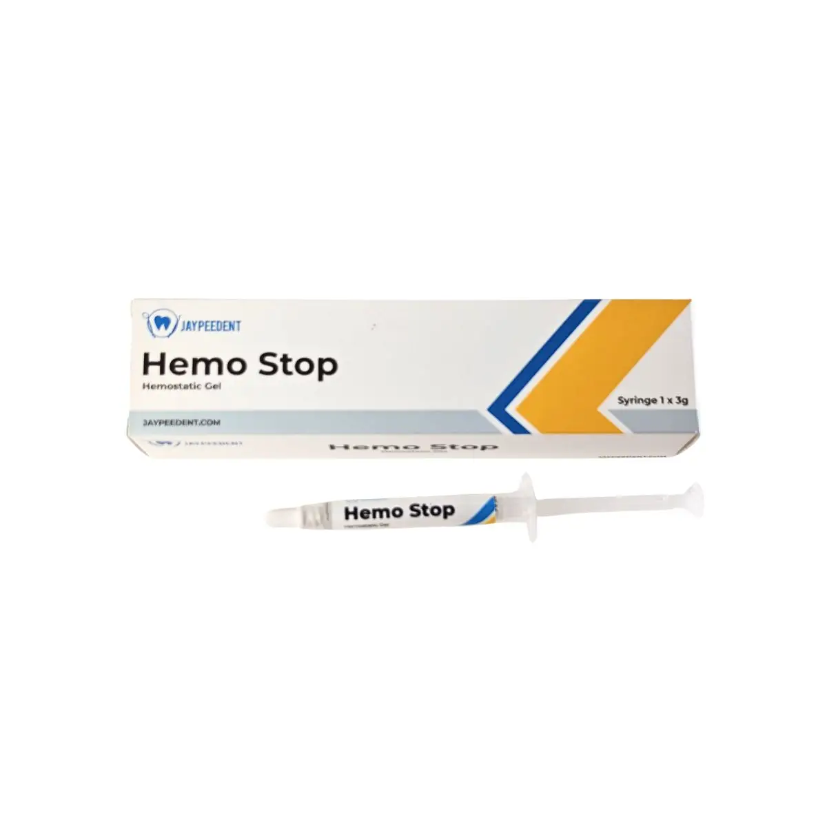 Jaypee Dent Hemo Stop Hemostatic Gel, 3G Syringe 3 Jaypee Dent Hemo Stop Hemostatic Gel