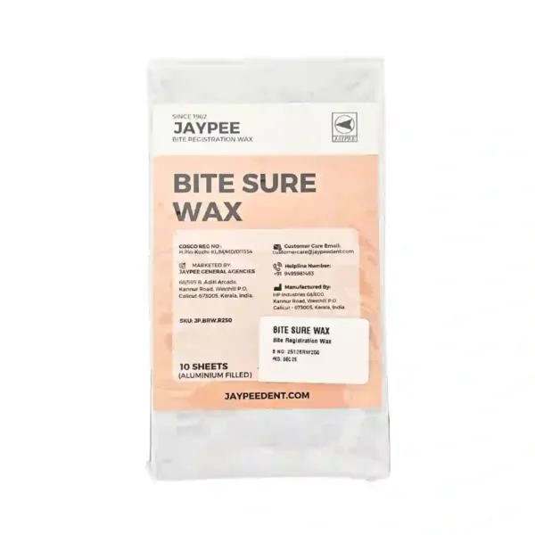 Jaypee Bite Sure Wax - Bite Registration Wax, 10 Sheets