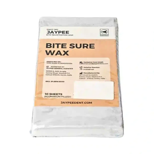 Jaypee Bite Sure Wax - Bite Registration Wax, 10 Sheets
