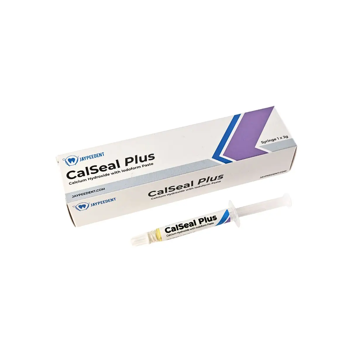 Jaypee Dent Calseal Plus Calcium Hydroxide With Lodoform Paste, 3G Syringe 3 Jaypee Dent Calseal Plus Calcium Hydroxide With Lodoform Paste