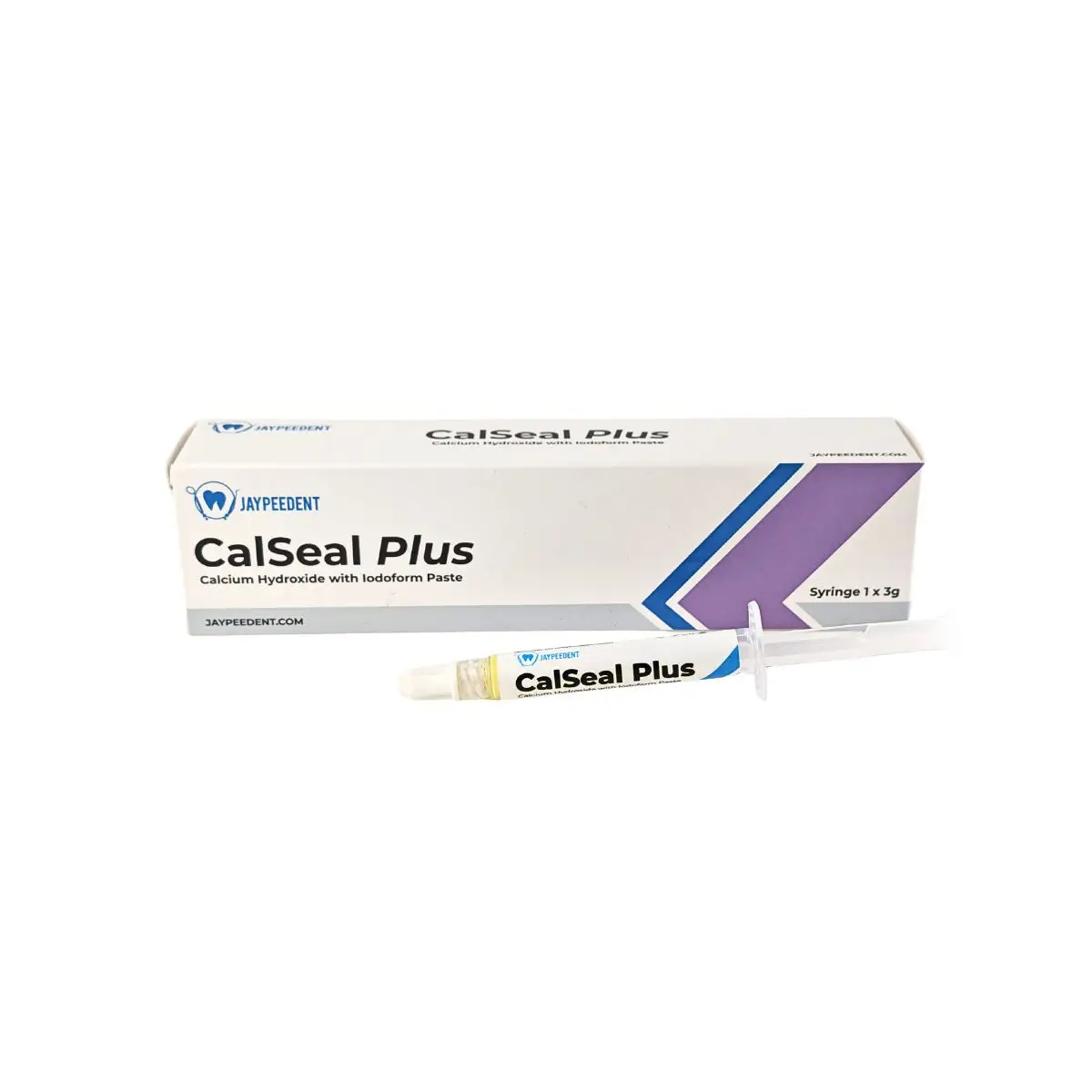 Jaypee Dent Calseal Plus Calcium Hydroxide With Lodoform Paste, 3G Syringe 5 Jaypee Dent Calseal Plus Calcium Hydroxide With Lodoform Paste