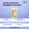Rainbow Latex Elastics - Yellow - Flavor - Lemon, Force - 56.69G 5/16&Quot; 7.9Mm 2 Oz 4 Latex Elastics Rainbow Yellow