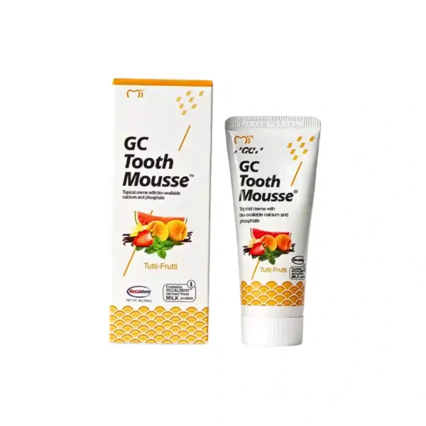 GC Tooth Mousse, Strawberry, Chocolate, Mint, Vanila, Melon, Tuti-Fruti, Milk Shake Topical Creme With Bio-Available Calcium And Phosphate