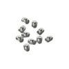 Jaypee Lingual Button, Pack Of 10, Metal And Ceramic