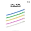 Sali-Vac Saliva Ejector Tips, Pack Of 100, Transparent, Pink, Yellow, Blue, Green Colors