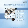 Jaypee Dental Air Compressor, Oil Free, 1 Hp Motor, 18 Liter Tank, 8 Kg/Cm Max Pressure, For Dental Clinics, Dental Labs