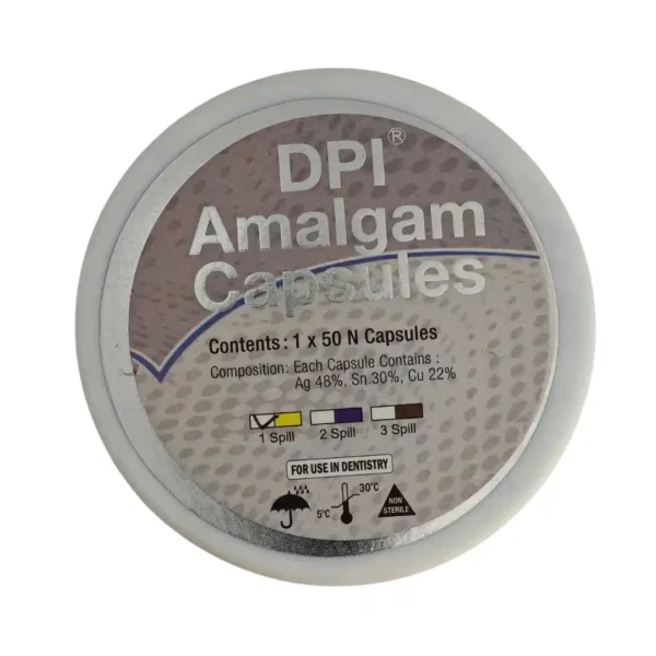 DPI Amalgam Capsules, Dental Silver Alloy Filling Material, Normal, 1 Spill, 2 Spill, 3 Spill, for Restorations
