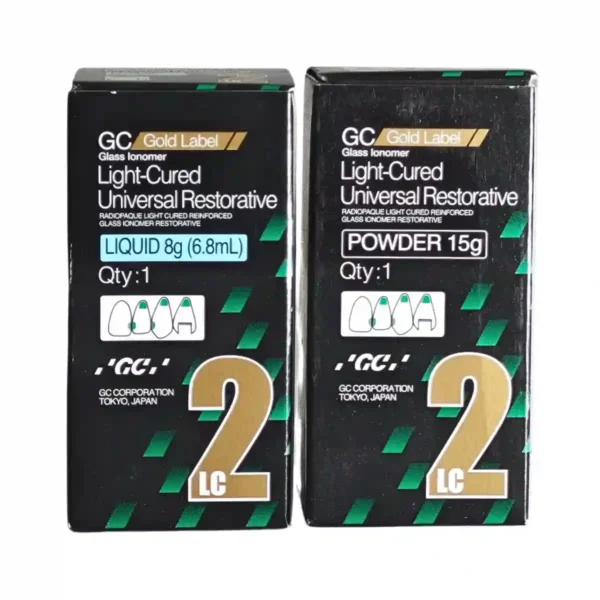 GC Gold Label II, Fuji 2 LC, Light Cured Universal Restorative, Glass Ionomer Cement