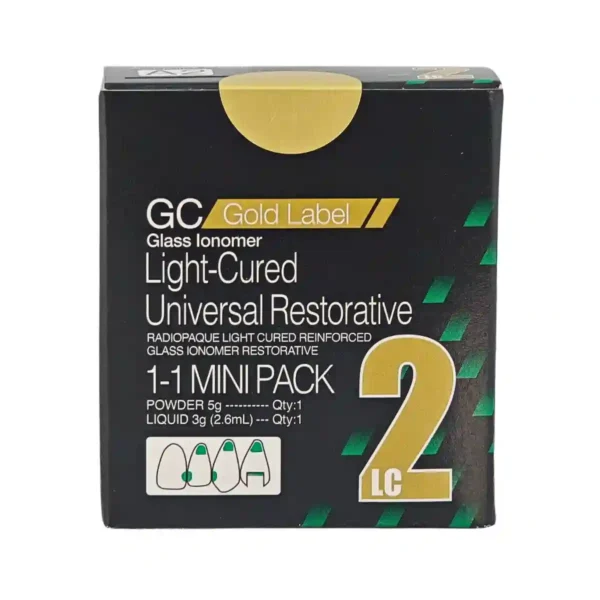 GC Gold Label II, Fuji 2 LC, Light Cured Universal Restorative, Glass Ionomer Cement