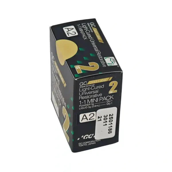GC Gold Label II, Fuji 2 LC, Light Cured Universal Restorative, Glass Ionomer Cement
