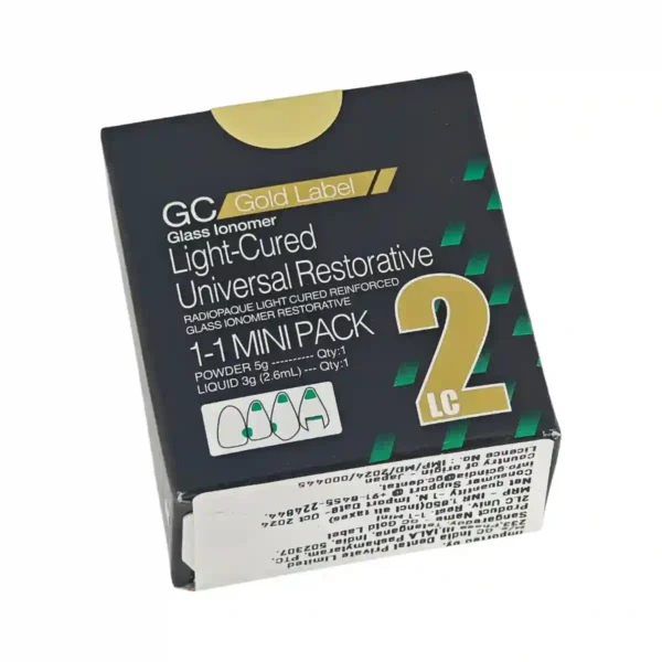 GC Gold Label II, Fuji 2 LC, Light Cured Universal Restorative, Glass Ionomer Cement