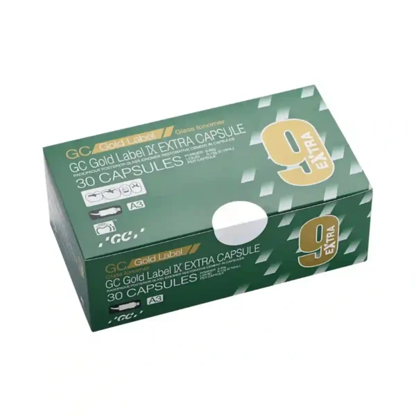 GC Gold Label IX Extra Capsules, Fuji IX GP Extra Capsules, Radiopaque Posterior Glass Ionomer Restorative Cement, Power 15g Liquid 8g
