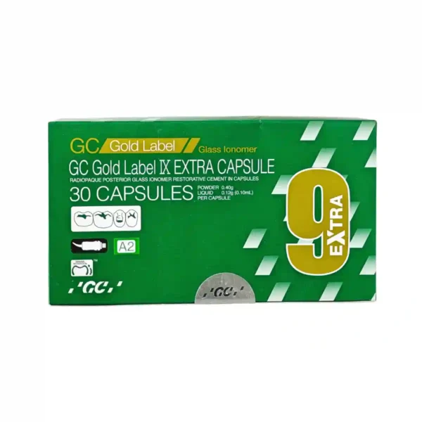 GC Gold Label IX Extra Capsules, Fuji IX GP Extra Capsules, Radiopaque Posterior Glass Ionomer Restorative Cement, Power 15g Liquid 8g
