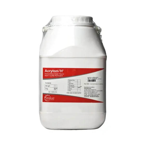 NID Orthoplast Acryton H Denture Base Acrylic Resins, Heat Cure Powder, 3 Kg