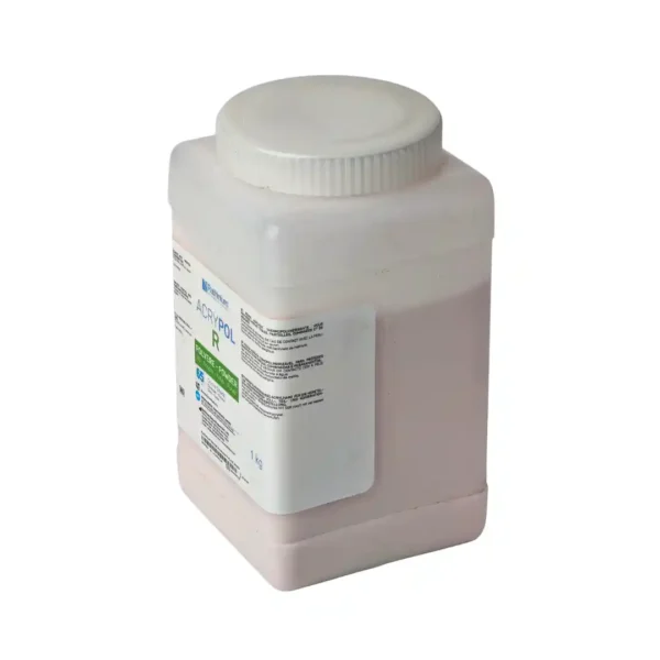 Ruthinium Acrypol R Polvere Powder,1Kg Heat Curing Resin For Complete, Partial End Combined Removable Dental Prostheses And Relining, Shade 65 - Heatcure Pink