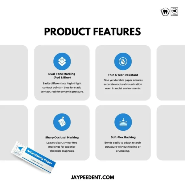 Jaypee Articulating Paper, 24 Strips, Blue And Red Colors