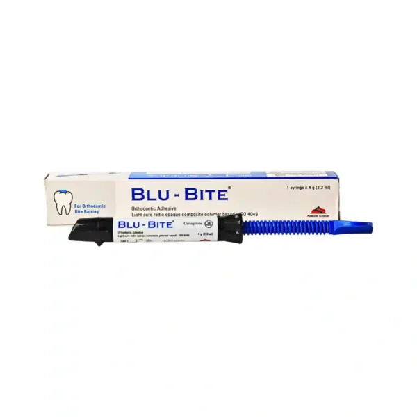 Anabond Stedman Blu - Bite Orthodontic Adhesive For Orthodontic Bite Raising, Light Cure Radiopaque Composite Polymer Based, 1 Syringe x 4g (2.3ml)