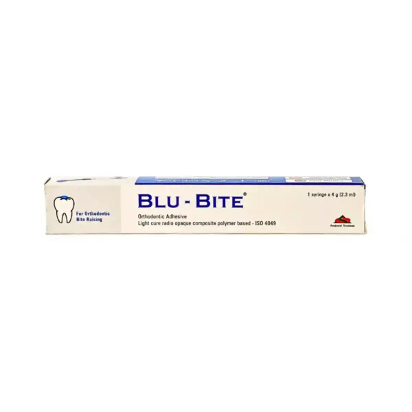 Anabond Stedman Blu - Bite Orthodontic Adhesive For Orthodontic Bite Raising, Light Cure Radiopaque Composite Polymer Based, 1 Syringe x 4g (2.3ml)